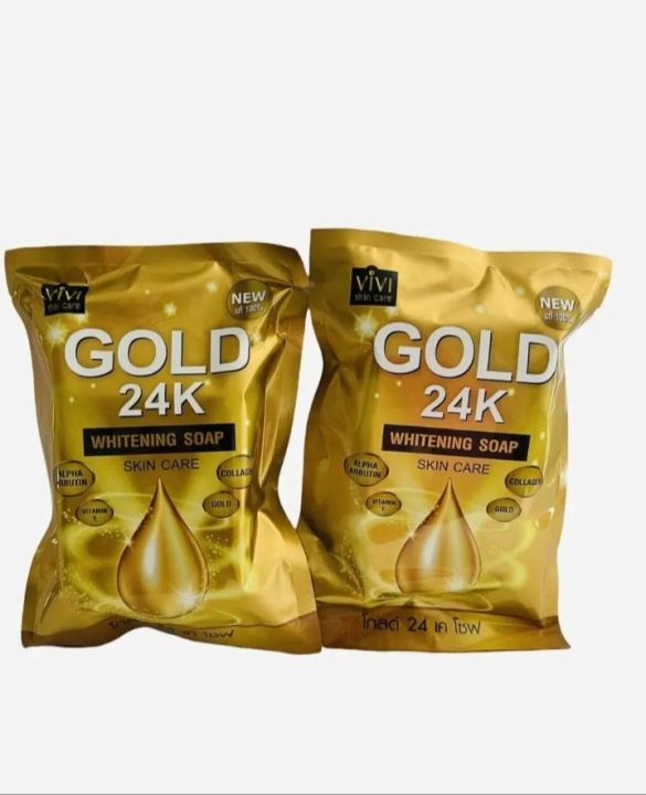 24k gold Soap 2ps 80g and 80g