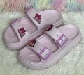 New Soft EVA Rubber Lightweight & Comfortable Buckle Sandals with Cute Charms for Girls & Womens Slippers.