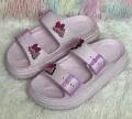 New Soft EVA Rubber Lightweight & Comfortable Buckle Sandals with Cute Charms for Girls & Womens Slippers.