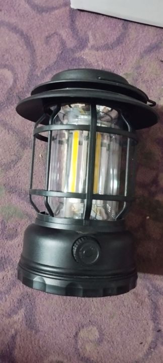 Dc bulb 12 volt charged from sunlight having their own solar panel on head