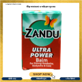 Zandu Ultra Power Balm Red 8ml For Strong Headache, Bodyache & Cold. 