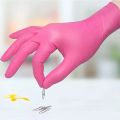 Fuchsia Nitrile Disposable Gloves 20/100PCS 3-mil Powder & Latex Free Household Cleaning Gloves for Cooking Kitchen Esthetician. 