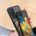 Funny Cartoon The Simpson Phone Case For Redmi Note 13 12 11 10 Pro Plus S T Lite 4G 5G Frosted Translucent Matte Cover. 