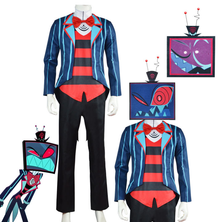 New Fashion Cosplay Costume Tv Demon Vox Cosplay Roleplay Outfit Disguise Halloween Carnival Suit New Party for Hazbin Hotel