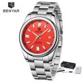 2024 BENYAR New Luxury Men Mechanical Wristwatches 10Bar Waterproof Automatic Watch Stainless Steel Sports Diving Watch for Men. 