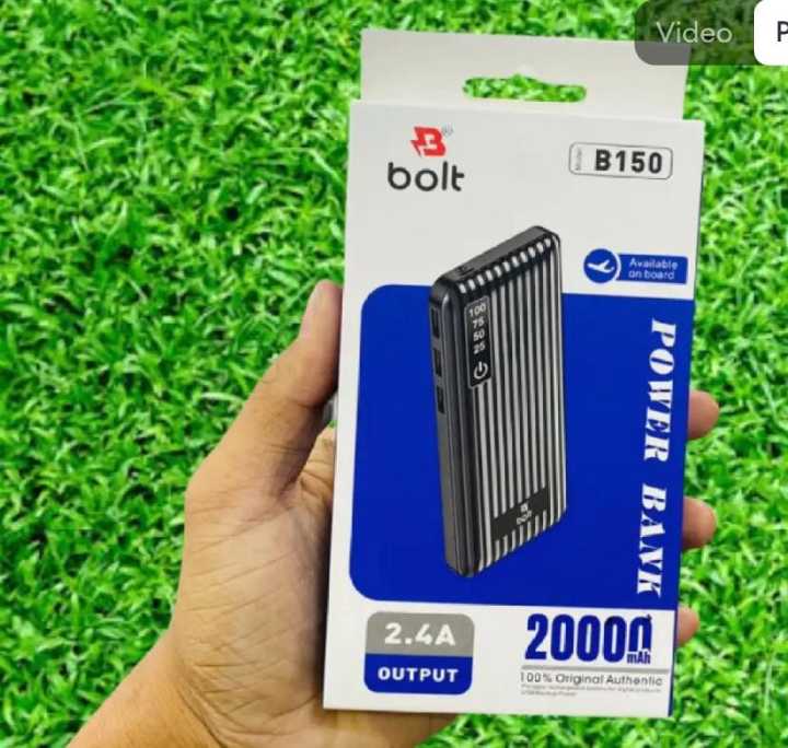 Power%20bank%20High%20Capacity%2020,000%20MAH%20(Actual%208,000),%20Bolt%20Original%20Power%20Bank,%202.4A%20Output%20Fast%20Charging%20with%20torch%20light%20built-in%20-%20Image%203