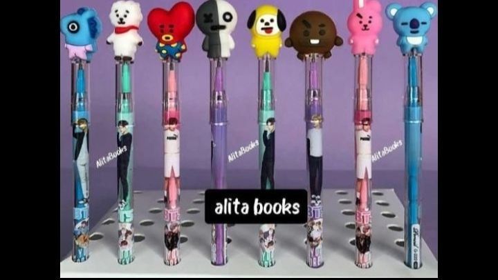 Chartoon Character pencils random colour and random designs pack of 02