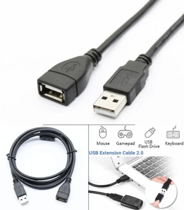 2.0 USB Extension cable 1Meter PC Laptop computer USB data cable wire ...