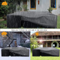 Heavy Duty Waterproof Patio Furniture Cover Rectangular Garden Rain And Snowproof Outdoor Sofa Table And Chair Windproof Cover. 