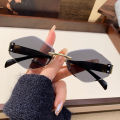 New Rice Nail Frameless Rhombus Sunglasses Men's Personalized Metal Frame Car Sunglasses 90318.