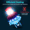 4000LM Motorcycle Headlight LED BA20D H6 H4 Bulbs Hi Lo beam Moto LED Motorbike Headlight Lamp 6000K White 12V.