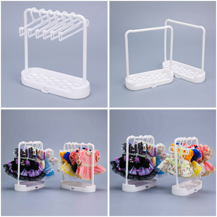 For Labubu Clothes Hanger Rack For Doll Clothes Shoes Storage Rack ...