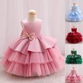Delicate Princess Gown Performance Kids Host Performance Princess Gown Elegant Girl Party Princess Dresses Fashion Evening Dress. 