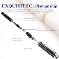 STONEGO 0.38mm Extra Fine Nib Fountain Pen, Black Metal Calligraphy Writing Gift Pen. 