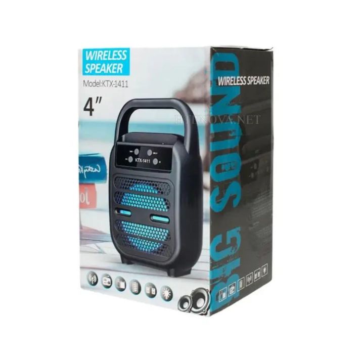 KTX-1411 Wireless Bluetooth Portable Speaker 4 inch