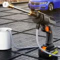 Factory New Lithium Battery Water Washing 24 V Wireless Car Washer Electric Portable Water Gun. 