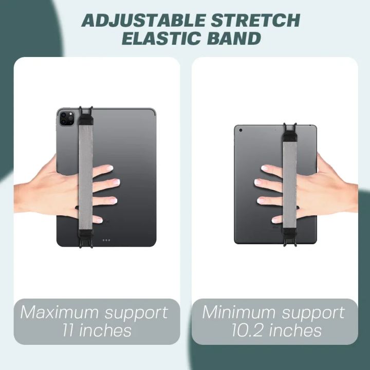2PCS%20Tablet%20Stand%20Holder%20for%20iPad%209.7/10%20inch%20Generic%20Hand%20Strap%20Leather%20Handle%20Grip%20Security%20Hand-Strap%20for%20iPad/Xiaomi/Samsung%20-%20Image%204