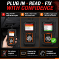 Creader 3001 OBD2 Scanner, Engine Fault Code Reader Mode 6 CAN Diagnostic Scan Tool for All OBDII Protocol Cars Since 1996.