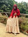 Elegant Floral Maxi Dress for Women – Modest Abaya Style Long Gown | Hijab Friendly Casual & Party Outfit.