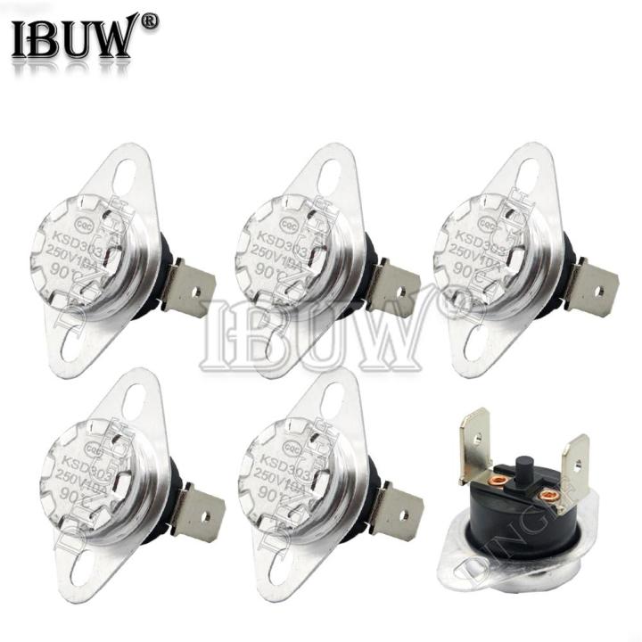 10PCS%20KSD301%20KSD303%2010A%2045%20~%20150%20Degrees%20Celsius%20Manual%20Reset%20Thermostat%20Normally%20Closed%20Temperature%20Switch%20Temperature%20Control%20-%20Image%203