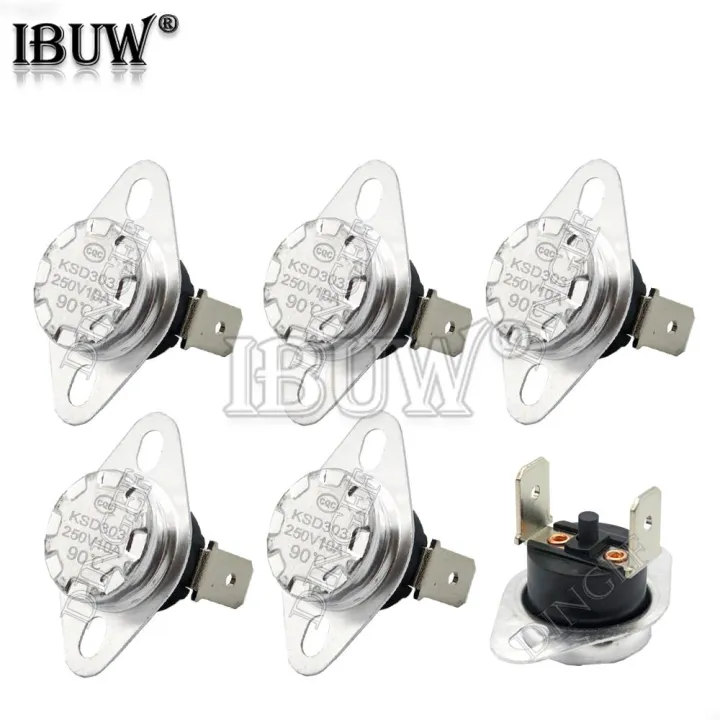 10PCS%20KSD301%20KSD303%2010A%2045%20~%20150%20Degrees%20Celsius%20Manual%20Reset%20Thermostat%20Normally%20Closed%20Temperature%20Switch%20Temperature%20Control%20-%20Image%203