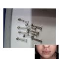 Ear Ring- Lip Piercing Unisex. Silver 1Pc. 