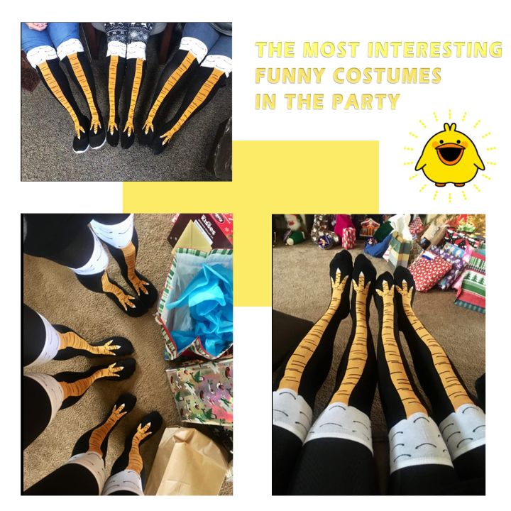 Women%20Thigh%20High%20Stockings%20Chicken%20Feet%20Print%20Long%20Socks%20Over%20Knee%20Socks%20Funny%20Novelty%20Socks%20Cartoon%20Animal%20Paws%20Stockings%20-%20Image%206