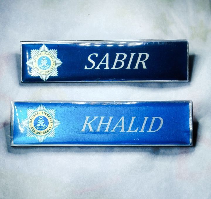 motorway uniform epoxy name plates customised primium quality