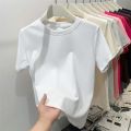 2026 Plus Size Summer T Shirts For Women High Quality Solid Casual Female Korean Streetwear Unisex Basic Solid Young Cool Tops. 