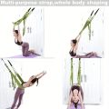 A Universal Yoga Stretching Strap with Door Anchor, Polyester Fitness Strap, Leg Stretch, Backbend Assisted Dance, Ballet.