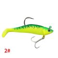 Fish Type Jig Head Bait Replaceable Fish Body Lures Soft Fishing Lead Inside Lure With Hook. 