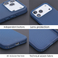 Technical Woven Fabric Magnetic Case For iPhone 17 Pro Max Premium Cover With AI Camera Shutte Button Pop Up Animation. 