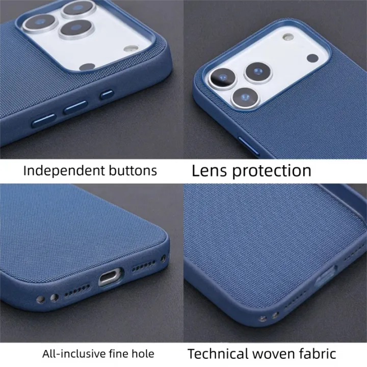 Technical%20Woven%20Fabric%20Magnetic%20Case%20For%20iPhone%2017%20Pro%20Max%20Premium%20Cover%20With%20AI%20Camera%20Shutte%20Button%20Pop%20Up%20Animation%20-%20Image%202