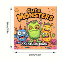 28 Pages Original Cute Monsters Coloring Book for Adult | Colouring Book Drawing Supplies for Christmas, Thanksgiving, Halloween. 