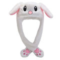 Cute Bunny Hat Ear Moving Jumping Hat Plush Rabbit Hat Cute Cap For Girls Children'S Hats. 