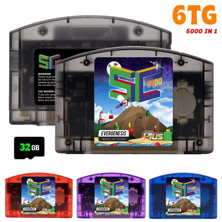 EVERGENESIS 64 Open Source N64 5000 in 1 Game Cartridge For Nintendo 64 ...