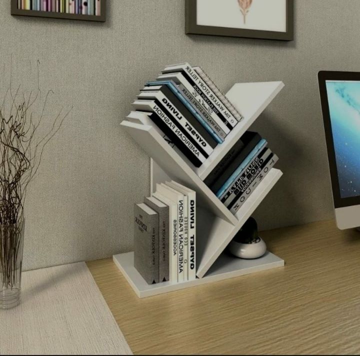 Bookcase. Book rack. Desktop tree book shelf. Tree shaped book shelf