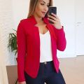 2025 Women's Thin White Blazer Summer Autumn Slim Fit Long Sleeve Open Stitch Office Coat Tops Black Ladies Fashion Outwear.