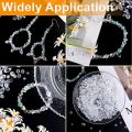 300pcs Crystal Glass Beads Mixed Crystal Glass Beads Various Crystal Beads Bulk Glass Beads For DIY. 
