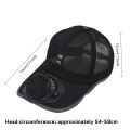 Solar USB Rechargeable Fan Hat Breathable Summer Cap Anti UV Baseball Cap for Hiking Fishing Outdoor Sports Father Day . 