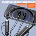 Neckband wireless connection compatible 5.2 LED headphones High sound quality stereo power display Magnetic Bluetooth earphones. 