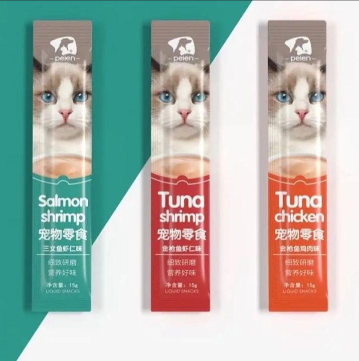 Pelen Creamy Cat Treats 15G Tuna And Shrimp Flavour - 1 pcs