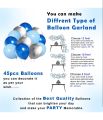 Birthday Decorations for Boys - 59 Pcs Happy Birthday Decoration Items for Husband | Blue Birthday Decorations for Boys | Blue Balloons for Birthday Decorations | Birthday Decoration Items. 