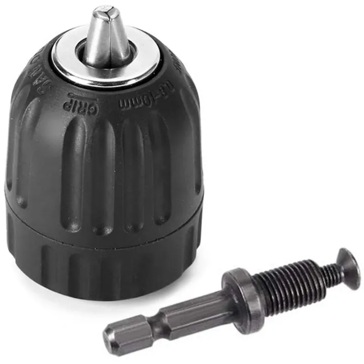 STONEGO%200.8-10mm%20Keyless%20Drill%20Chuck%20Converter%203/8"-%2024UNF%20Thread%20Quick%20Change%20Adapter%201/4"%20Hex%20Shank%20-%20Image%205