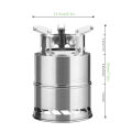 Portable Outdoor Camping Stove Wood Burning Mini Lightweight Stainless Steel  Stove Picnic BBQ Cooker Travel Adventure Tools. 
