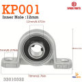 Kp08 8mm, kp000 10mm, kp001 12mm pillow block bearing zinc alloy insert Linear bearing shaft spare parts accessories linear shaft. 