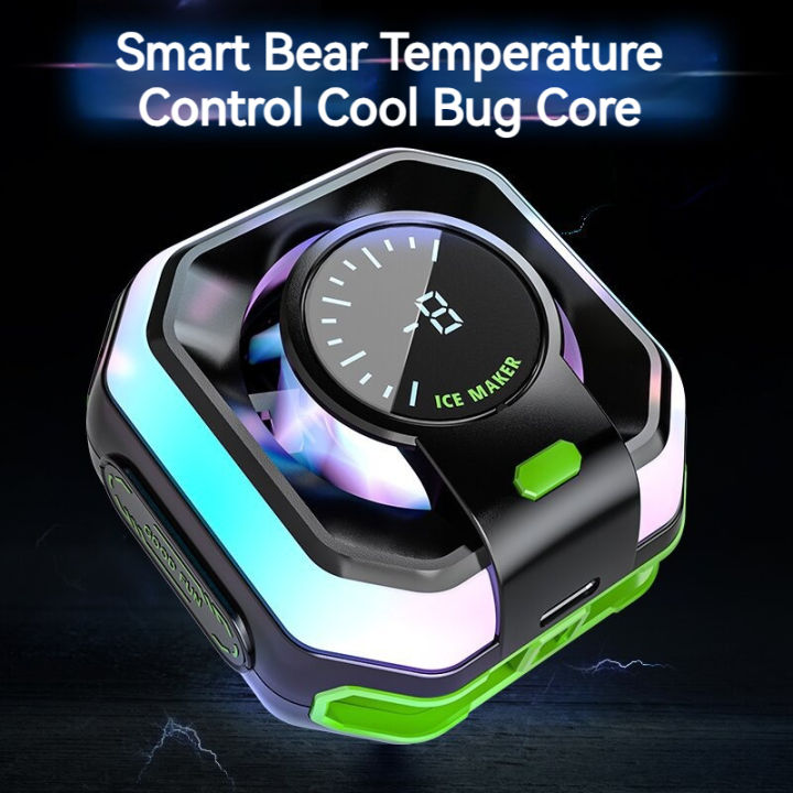 JS86%20Portable%20Magnetic%20Semiconductor%20Phone%20Cooler%20with%20Digital%20Display%20RGB%20Lights%203%20Mode%20Powerful%20Cooling%20Fan%20for%20Gaming%20Live%20-%20Image%205