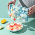 Ice Cube Trays 33 Grid Round Ice Ball Maker Mold for Freezer | Leak-Proof, BPA-Free Round Ice Cube Tray for Whiskey, Cocktails, Juice & Cold Beverages | Easy-Release & Reusable Ice Mould, Multiple Quantity Ice Ball Mold Set, Small Size - Multicolor. 