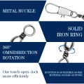 50-100Pcs Swivels Fishing Connector Pin Bearing Rolling Swivel Snap Fastlock Clips Fishhook Fishing Tackle Accessories. 