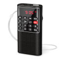 PRUNUS J-328 Mini Portable Pocket FM Radio Handheld MP3 Walkman Radios with Recorder Rechargeable Battery For Walkman Go Hiking.